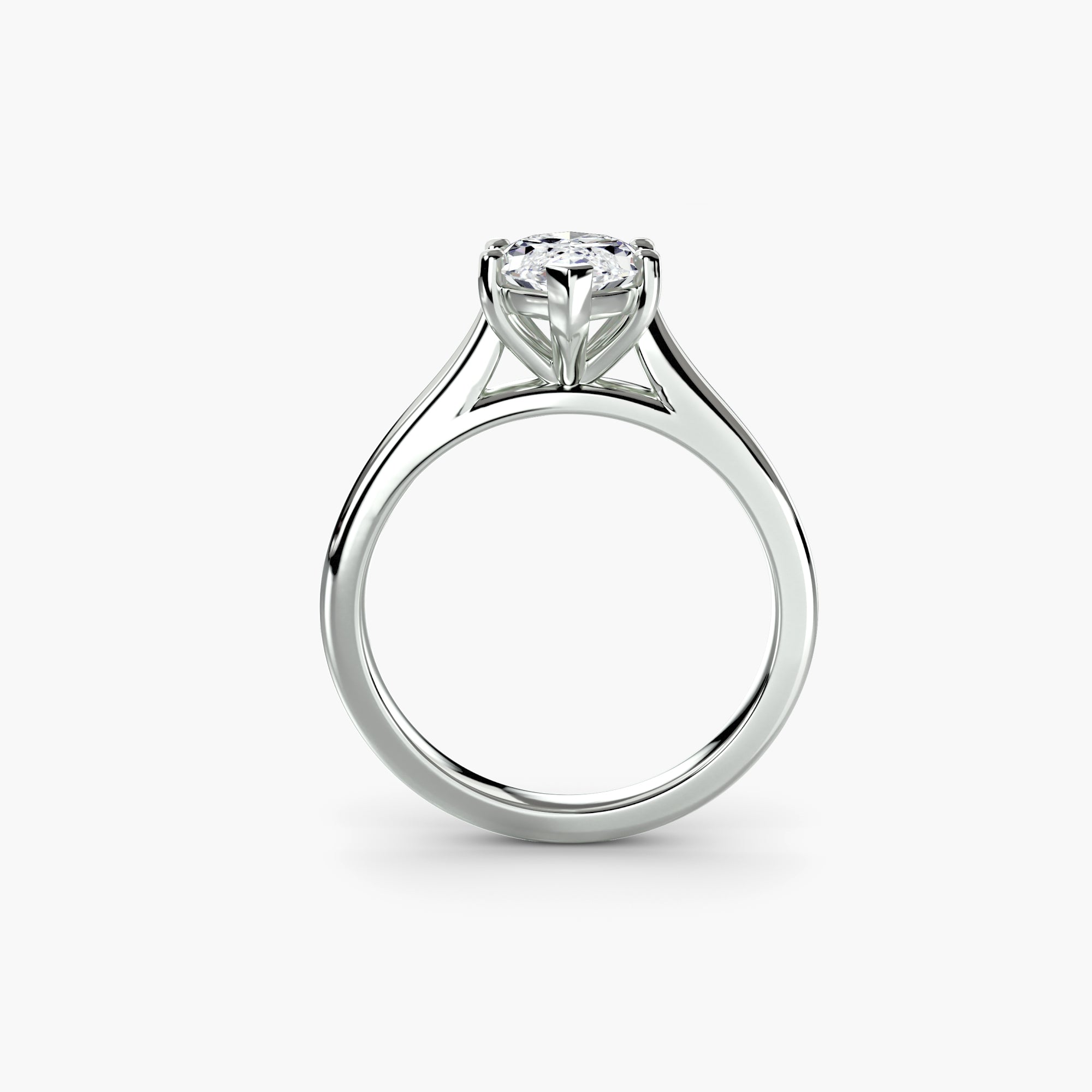 2.02 carat Marquise Lab grown diamond in 9k white gold