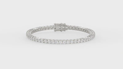 Classic 4 Prong Lab Grown Diamond Tennis Bracelet approx. 5 ct White Gold video