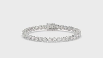 Lightweight Fusion Lab Grown Diamond Tennis Bracelet approx. 7 ct White Gold video