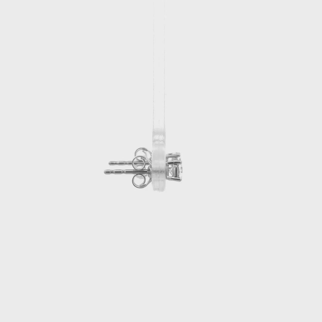 4-Prong Basket Round Brilliant 0.5 ct White Gold video
